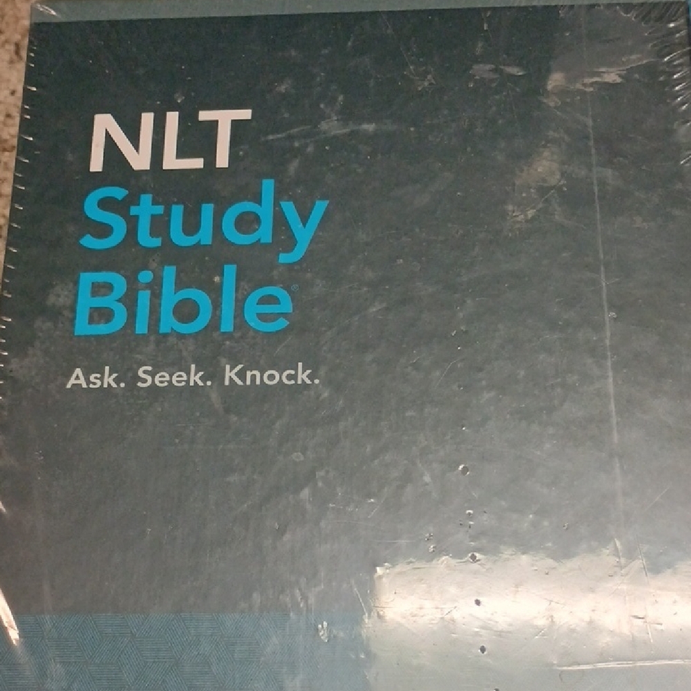 NLT Study Bible - Blue and White